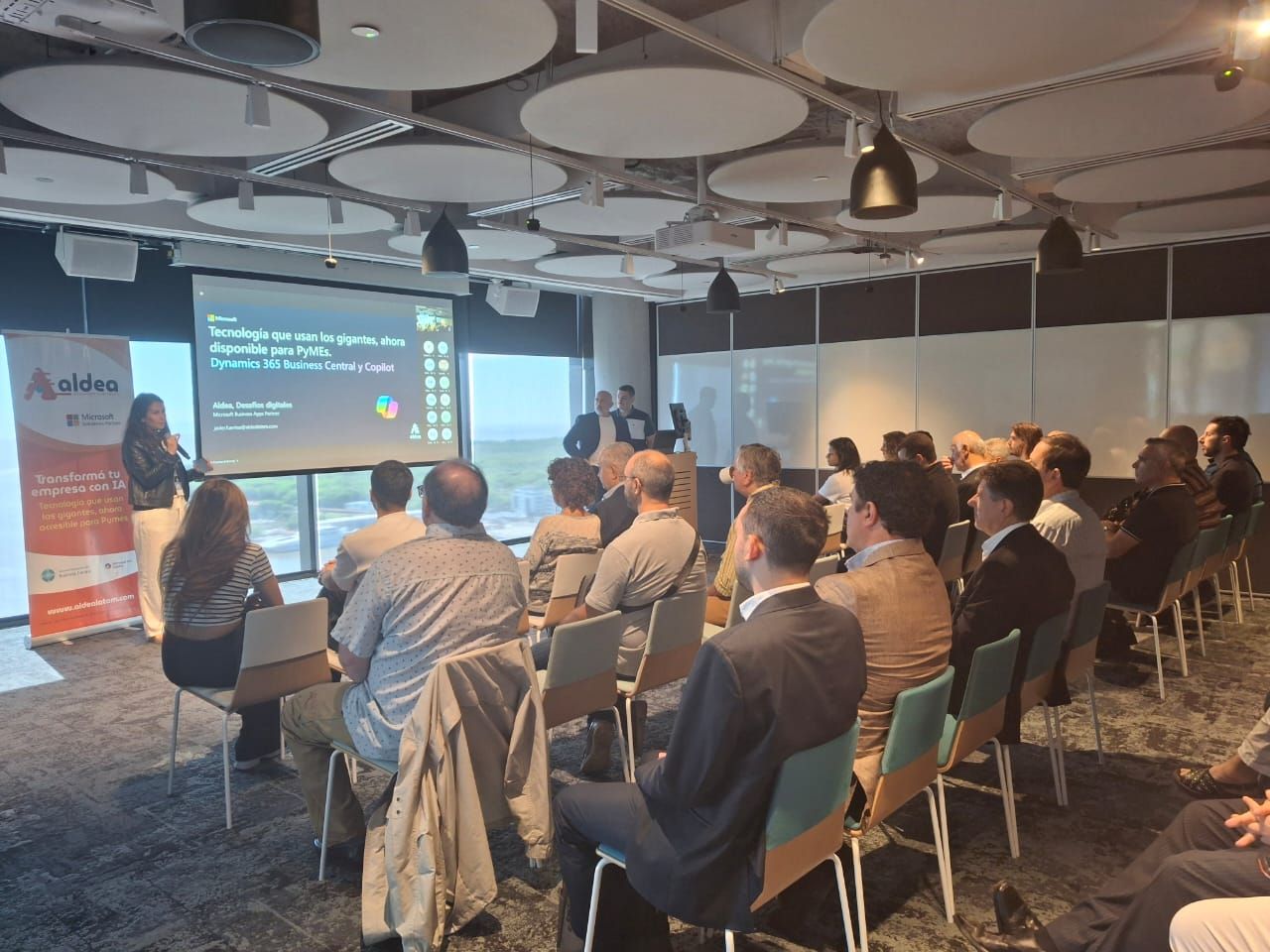 Mirá el video del evento en las oficinas de Microsoft